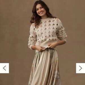 Stella Nova Open-Stitch Sweater, size medium